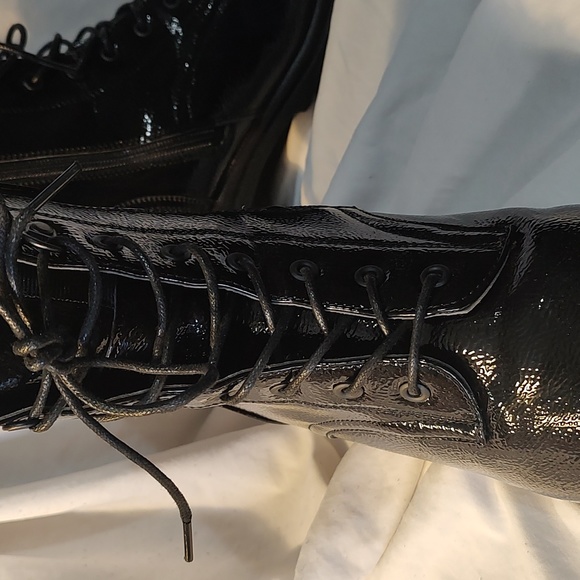Patent leather combat boot - Picture 3 of 7